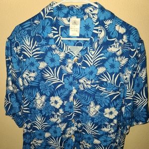 Limited Edition Aloha Disney Print Button Up Shirt